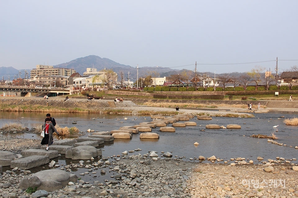 정지용 시인의 시가 된 교토의 압천(鴨川). 사진 / 박상대 기자