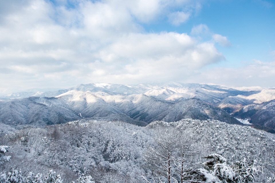 케이블카를 타고 오르면 볼 수 있는 설산 풍경. 사진 / 김도형 사진작가
