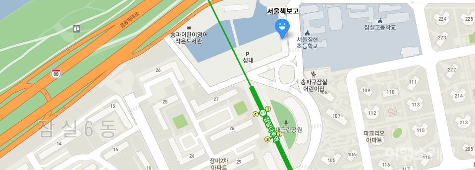 '서울책보고' 위치. 자료 / 카카오맵 캡처