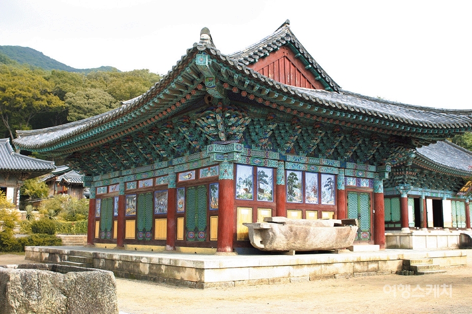 3대 보물로 유명한 사찰 송광사의 승보전. 2005년 11월. 사진 / 박지영 기자
