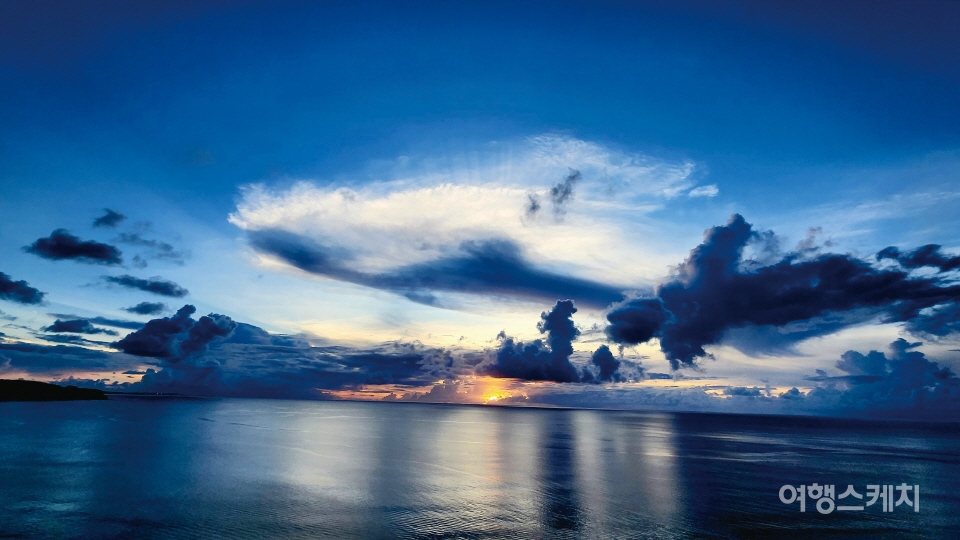 괌은 구름의 섬이다. 구름이 시시각각 변하면서 여러 동물을 보여준다. 사진 / 이해열 기자